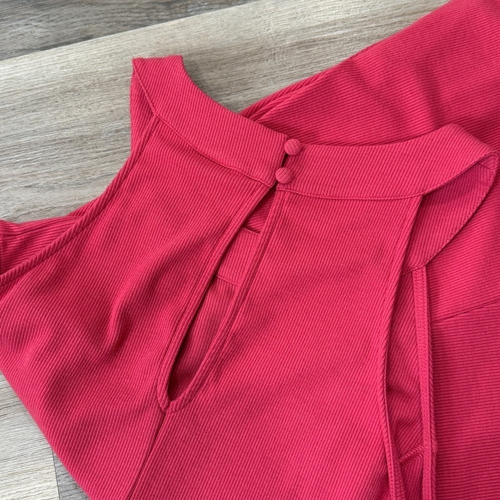 NWT Torrid Mini Rib Trapeze Dress American Beauty Red Swing Knee Length Size 3X - Picture 9 of 13